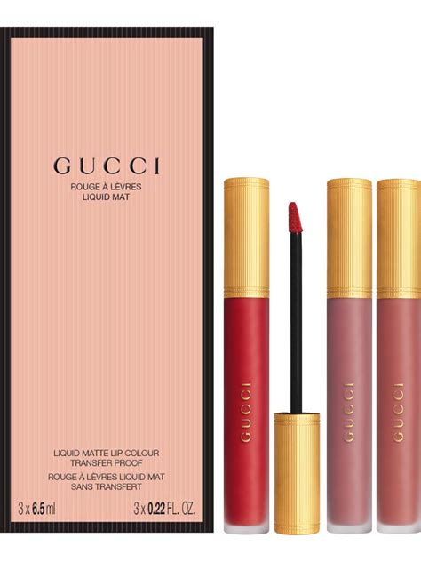 gucci lipstick gift set|best gucci lipstick shades.